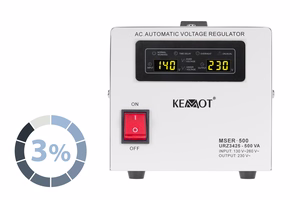 Automātiskais sprieguma stabilizators KEMOT MSER-500 (500 VA, servomotors)