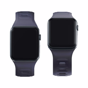 3mk silikona siksniņa Apple Watch, 42/44/45/46/49 mm, pelēks, lielais izmērs