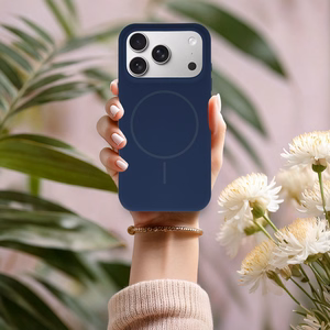 Magsafe Slim Silicone for Iphone 16 Pro navy