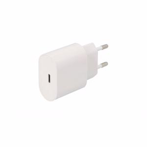 SEEK TOTI 20W Type-C PD tīkla ātrais lādētājs ar Type-C uz Type-C 1 m PVC datu kabeli 3A, balts