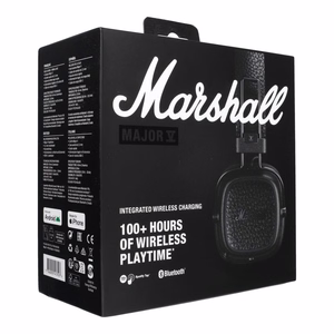 Bezvadu austiņas Marshall Major V, Pitch Black