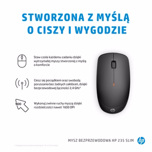 HP 235 Slim bezvadu pele