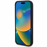 DKNY Silikona baltais drukāts logotips magnētiskais viedtālruņa apvalks iPhone 16 Pro Max - melns