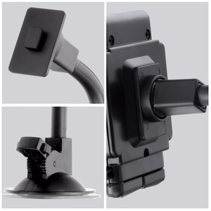 FORCELL F-GRIP Regular 17 cm auto turētājs vējstiklam / paneļim / ventilācijas atverei melns