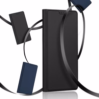 Dux Ducis Skin Pro apvalks Realme 11 Flip kartītes maciņš ar statīvu - melns