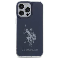 US Polo USHCP15XTPUHRBV iPhone 15 Pro Max 6.7" zila/zila Spīdīgs Liels Logotips