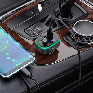 Car transmitter bluetooth Hoco 2 x USB A + USB C QC3.0 PD 20W E62 black