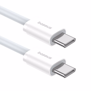 Baseus Superior Series 2 Ātra uzlāde Datu kabelis Type-C uz Type-C 30W 1m Balts
