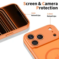 Tech-Protect BasicMag MagSafe maciņš iPhone 17 Pro Max oranžs