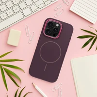 FRAME MAG COVER Viedtālruņa apvalks saderīgs ar Magnētisko IPHONE 15 PRO violets