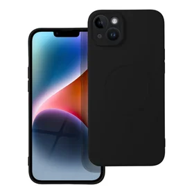 SILICONE MAG COVER viedtālruņa apvalks saderīgs ar MagSafe iPhone 14 Plus melns