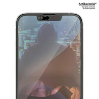 PanzerGlass Ultra-Wide Fit antibakteriālais aizsargstikls ar kameras vāciņu un pozicionieri iPhone 14/13/13 Pro