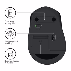 LOGITECH M330 SILENT PLUS MELNA pele