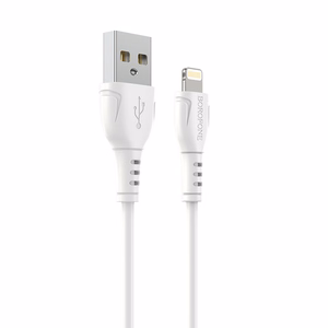 Borofone kabelis BX51 Triumph - USB uz Lightning - 2,4A 1 metrs balts