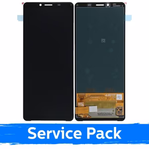 LCD Displejs Saderīgs ar Sony Xperia 10 II Melns (Service Pack)