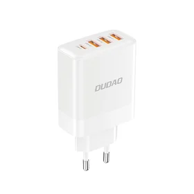 Dudao A5HEU tīkla lādētājs 3x USB-A 1x USB-C PD20W - balts