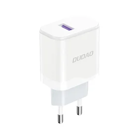 Dudao A20EU USB-A 18W tīkla lādētājs - balts