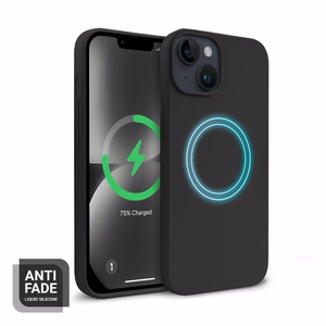 Crong Color Cover Magnetic vāciņš ierīcei iPhone 14 Plus, saderīgs ar MagSafe, melns