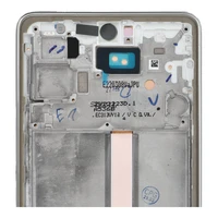 LCD ekrāns SAMSUNG A53 A536 HARD OLED ar sudraba krāsas rāmi