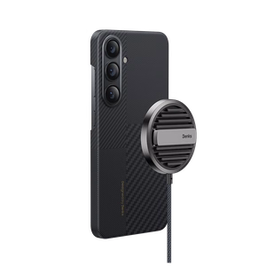 Benks Montage Magnētiskais Armor Air Kevlar Viedtālruņa apvalks 600D (M040) Samsung Galaxy S24 melns