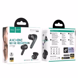 Bezdvadu Bluetooth austiņas TWS ANC + ENC EQ5 melnās
