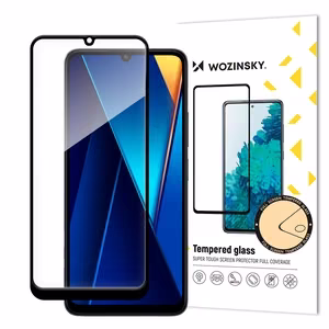 Wozinsky Full Glue rūdītais stikls ar melnu rāmi Xiaomi POCO C65 / Redmi 13C