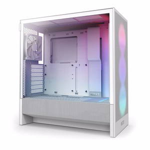 NZXT datora korpuss H5 Flow RGB 2024 balts
