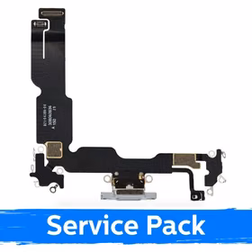 Uzlādes ligzda saderīga ar Apple iPhone 15 Plus ar flex / melns / (Service Pack)