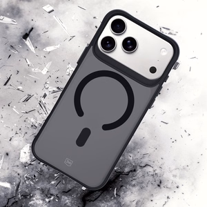 3mk Smoke magnētiskais viedtālruņa apvalks iPhone 17 Pro - melns daļēji caurspīdīgs