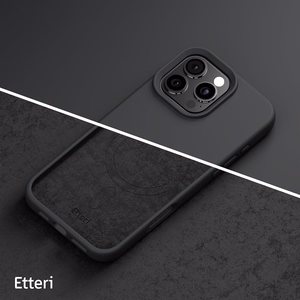 Etteri Silicone Mag maciņš iPhone 16 Pro Max 6,9" melns