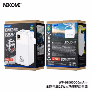 Portatīvais lādētājs WK Design „WP-98“ balts 60000mAh (27W)