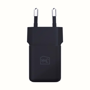 Melns 3mk Hyper GaN tīkla lādētājs, 20 W, QC4+/PD/PPS, USB 1A1C, ES
