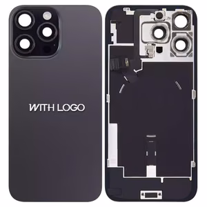 Aizmugures vāks iPhone 16 Pro Max / Black Titanium / (visas daļas) / OEM
