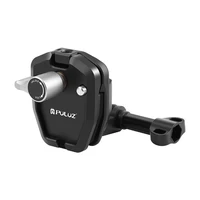 PULUZ stiprinājums motocikla vējstiklam sporta kamerām (DJI Osmo Action 4, GoPro Hero 12, Insta360 Ace Pro / X4)(melns)
