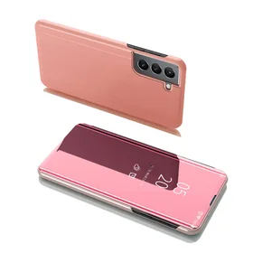 Clear View Case atverams vāciņš Samsung Galaxy S22 + (S22 Plus) rozā