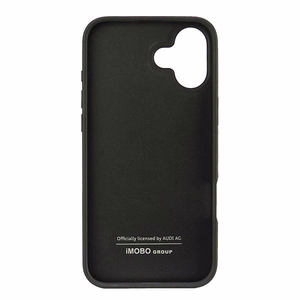 Audi Sintētiskās ādas iPhone 16 Plus 6.7" melns/melns cietais apvalks AU-TPUPCIP16M-GT/D2-BK