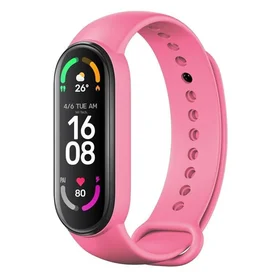 Silikona siksniņa XIAOMI Mi Band 5 / 6 / 7 rozā (37)