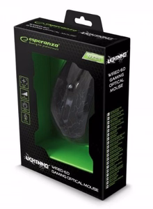 Esperanza EGM211R mouse Right-hand USB Type-A Optical 2400 DPI