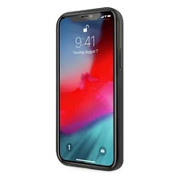 Mercedes Sudraba zvaigžņu raksta viedtālruņa apvalks iPhone 12 Pro Max - melns