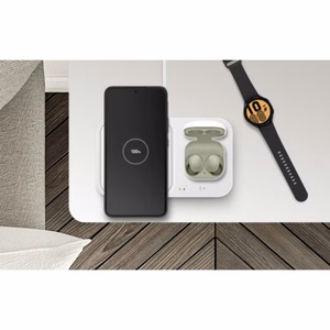 Bezvadu lādētājs Samsung Duo EP-P5400TWEGEU balts 15W (ar lādētāju un kabeli) / 100% oriģināls /