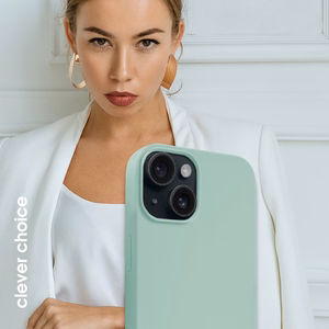 Crong Color Cover Magnetic MagSafe vāciņš ierīcei iPhone 15, piparmētru zaļš