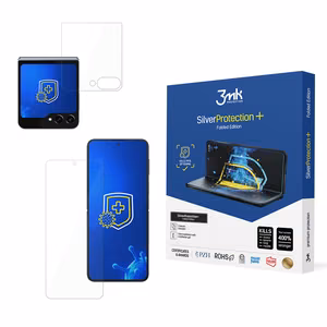 Samsung Galaxy Z Flip 5 - 3mk Sudraba aizsardzība+ Salocītā versija