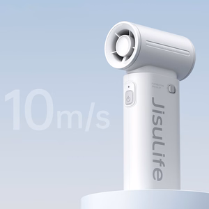 Jisulife Life9 3600 mAh pārnēsājams rokas mini USB ventilators-pūtējs, pelēks