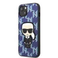 Karl Lagerfeld KLHCP13SPMNIKBL iPhone 13 mini 5.4" cietais apvalks zils/zils Monogramma Ikonik Plāksteris