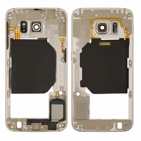 Middle housing Samsung G920F S6 zeltains ar buzzer un sides buttons original (used Grade B)