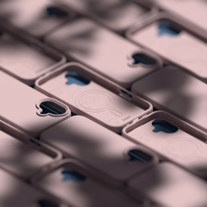Etteri Silikona Mag maciņš for iPhone 17 gaiši rozā