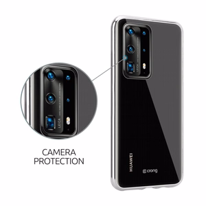 Crong Crystal Slim vāciņš ierīcei Huawei P40 Pro, caurspīdīgs