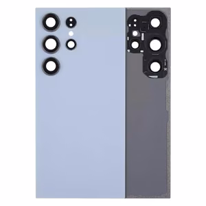 Aizmugures vāciņš saderīgs ar Samsung S928 S24 Ultra / Titanium Blue / (ar kameras objektīvu) OEM