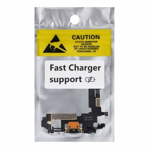 Uzlādes fleksis USB IPHONE 12 melns (lietots)