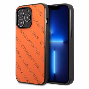 Karl Lagerfeld Perforated Allover Чехол для iPhone 13 Pro / 13 6.1" - оранжевый